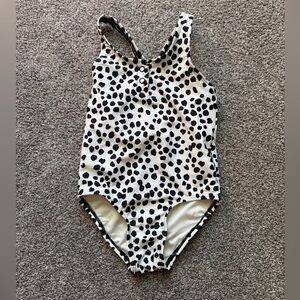 Old Navy Black and White Polka Dot Swimsuit